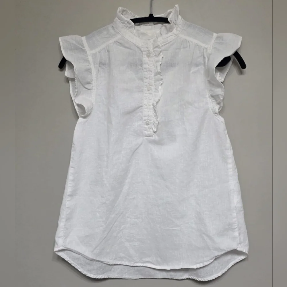 H&M White Ruffled Top - Picture 1 of 5